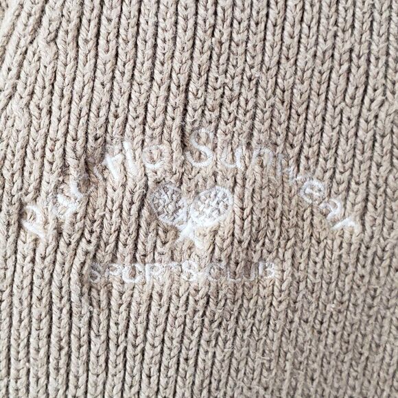 PacSun Pacific Sunwear Sweater Vest Size S Tan Button Front Swank Tank Academia - Picture 5 of 8